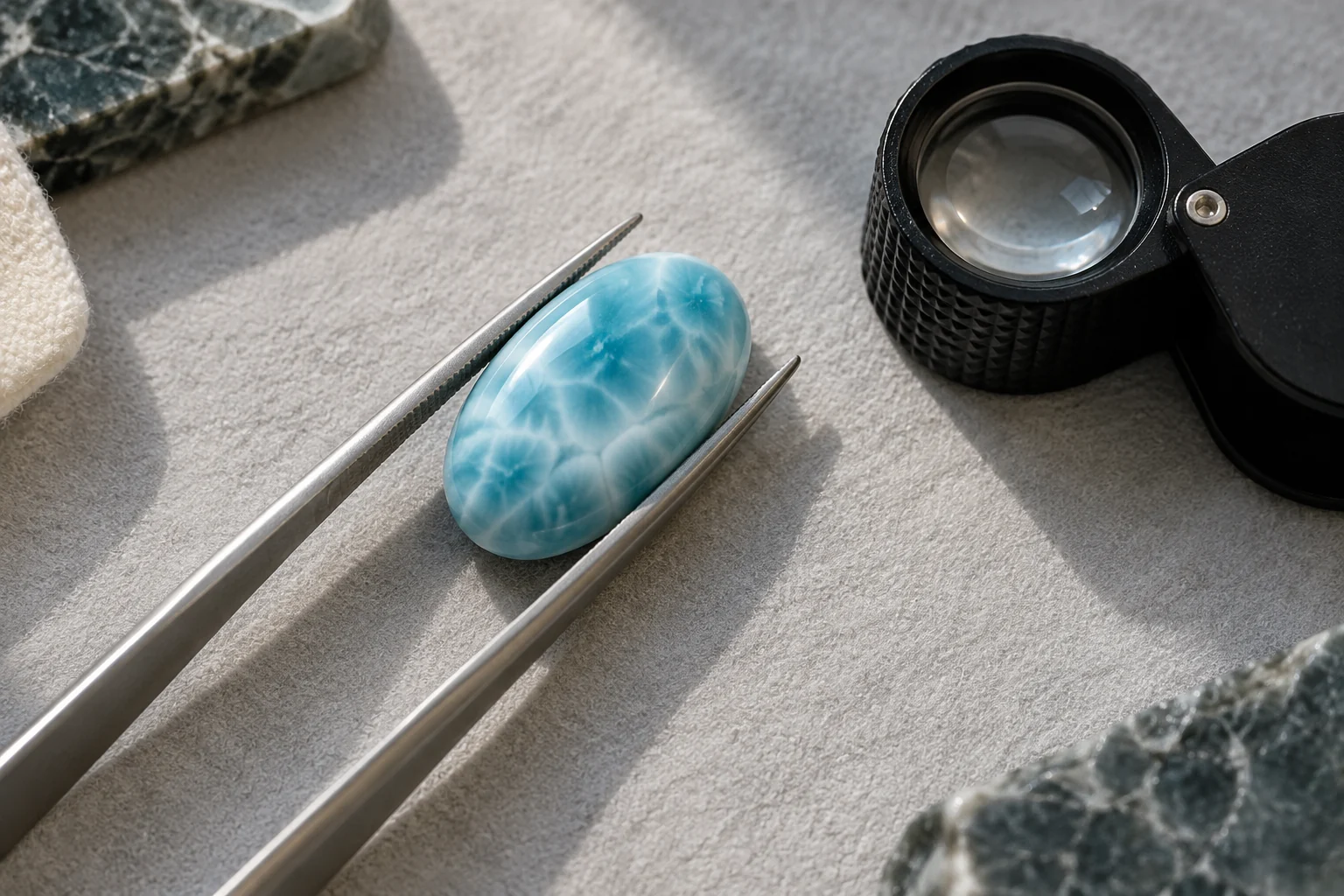 How to identify real Larimar: evidence, imitations, and tests